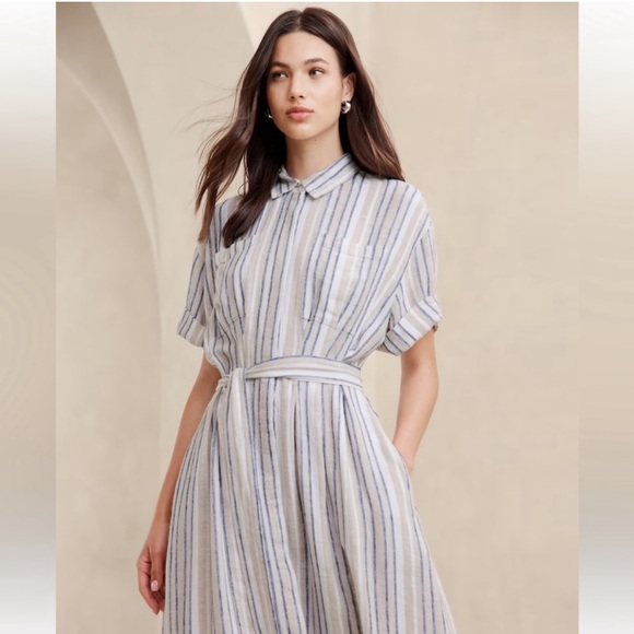 Banana Republic Dresses & Skirts - Banana Republic linen shirt dress BNWT